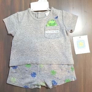 SOLD!  NWT Carter's 0-3 months t-shirt and shorts.